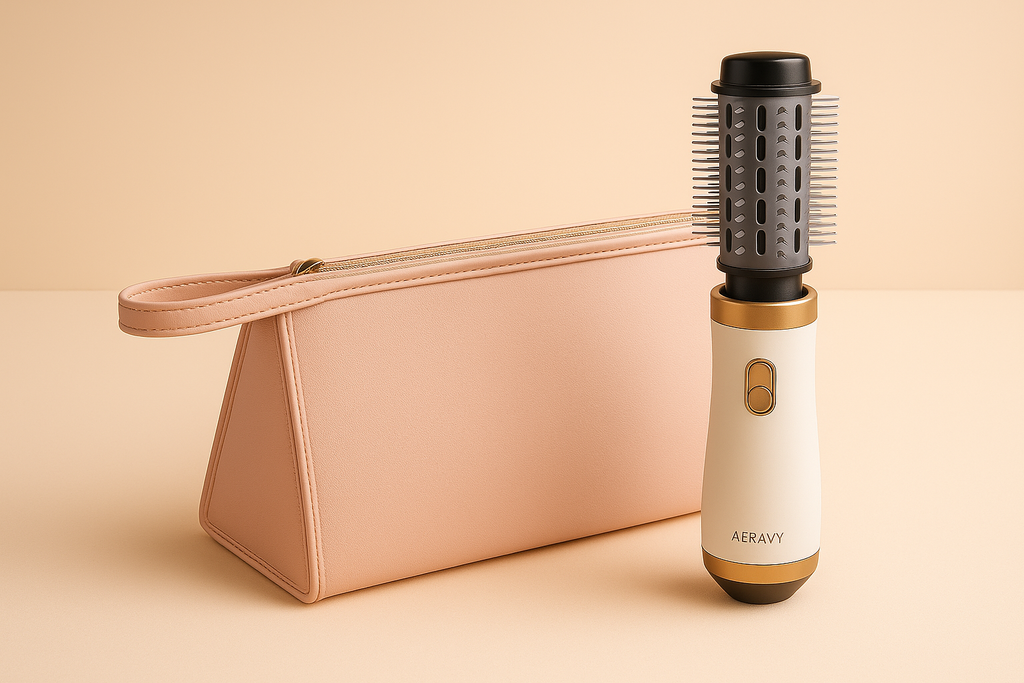 Aeravy 3-in-1 Brush Travel Case™ — Detangle • Smooth • Style Anywhere