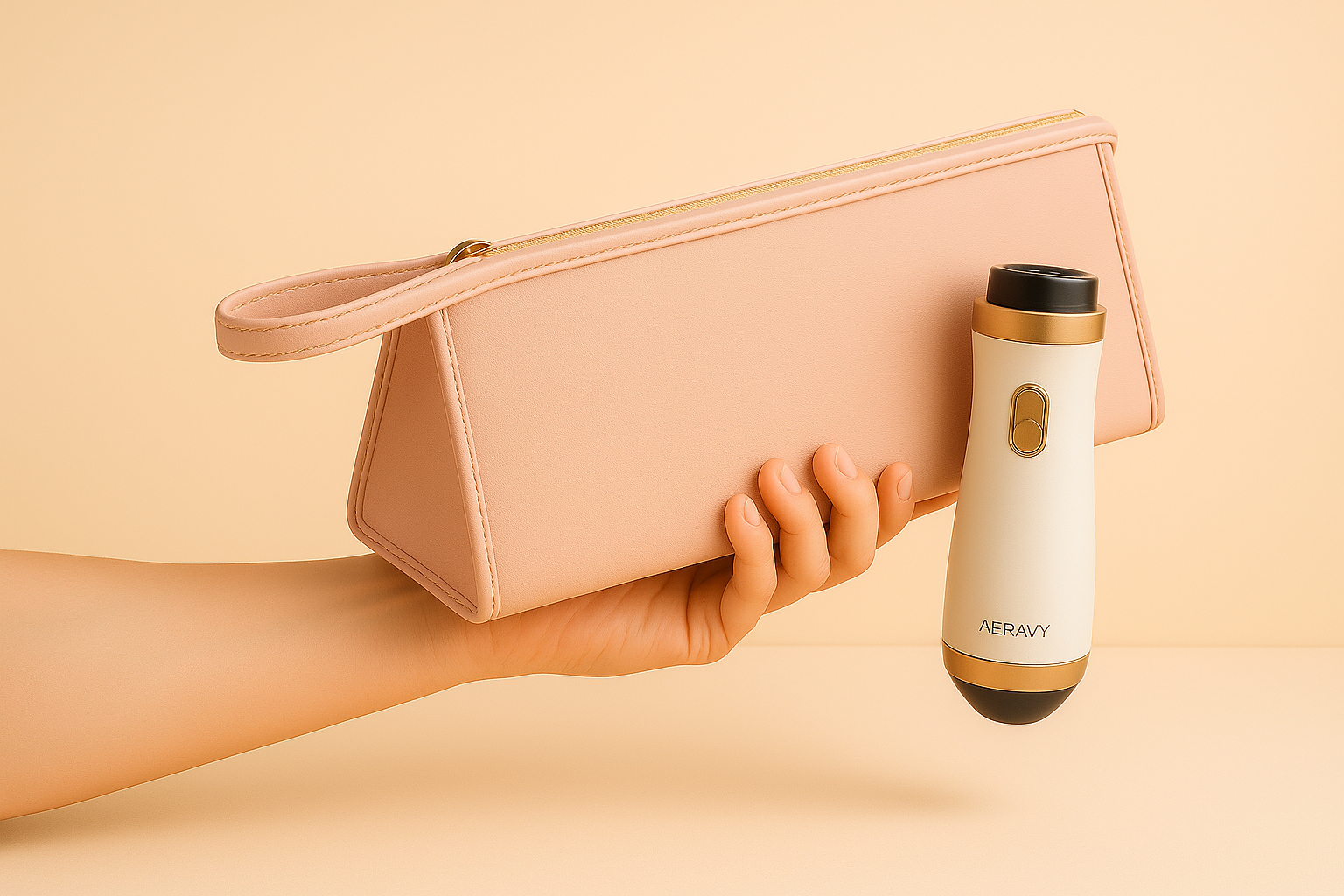 Aeravy 3-in-1 Brush Travel Case™ — Detangle • Smooth • Style Anywhere