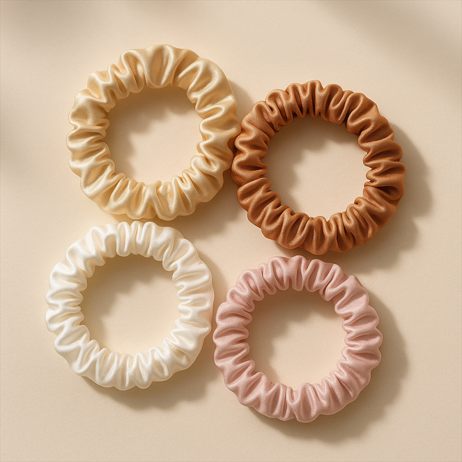 Aeravy Silk Hair Ties™ — Gentle Hold, No Breakage, Ultra-Smooth Feel